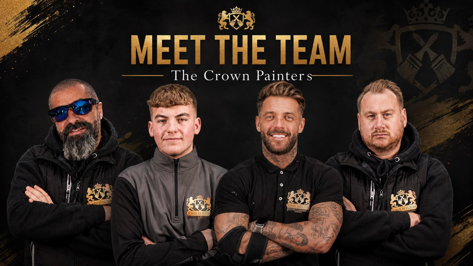 The four members of The Crown Painters team